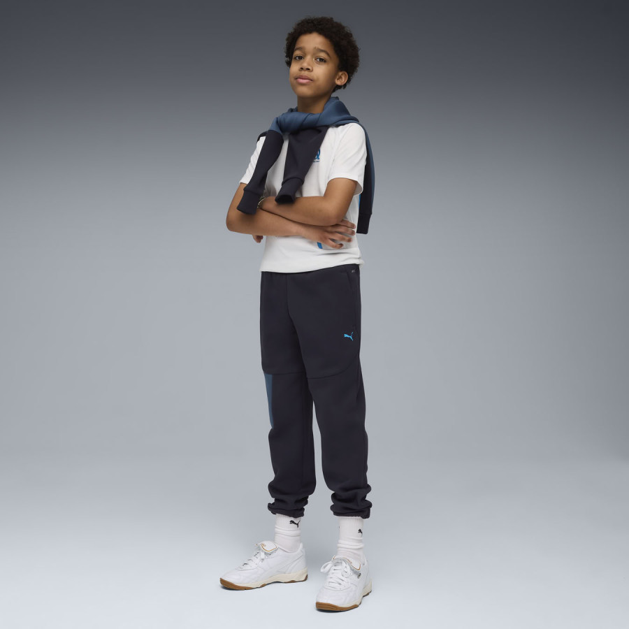 Pantalon survêtement junior OM PumaTech bleu foncé