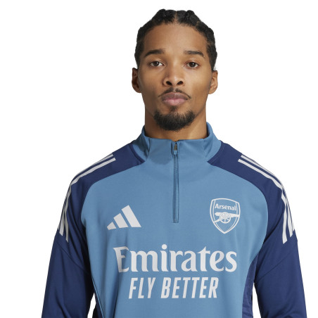 Sweat zippé Arsenal bleu
