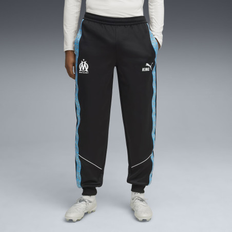 Pantalon survêtement OM King noir blanc