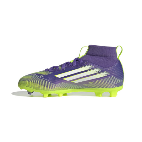 adidas F50 montante League FG/MG violet jaune