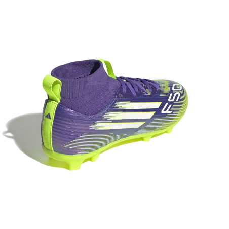 adidas F50 montante League FG/MG violet jaune