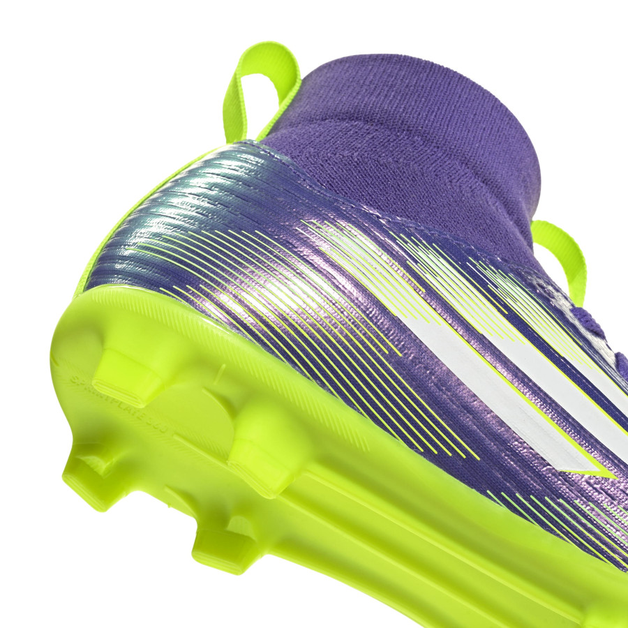 adidas F50 montante League FG/MG violet jaune