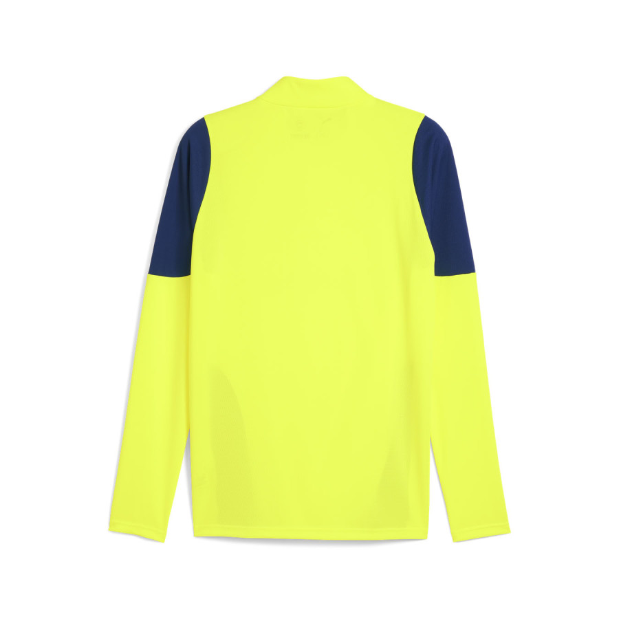 Sweat zippé OM jaune bleu