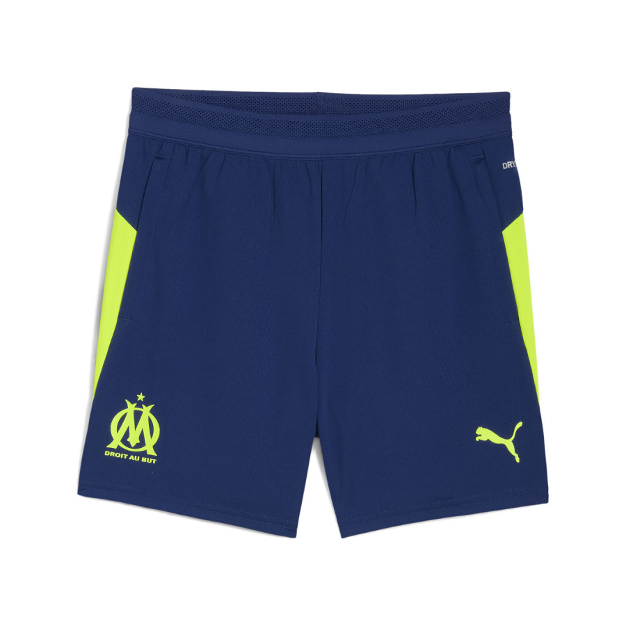 Short entraînement OM bleu jaune