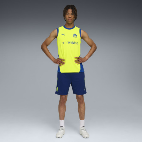 Short entraînement OM bleu jaune