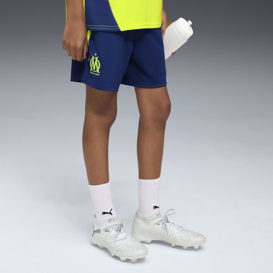 Short entraînement junior OM bleu jaune