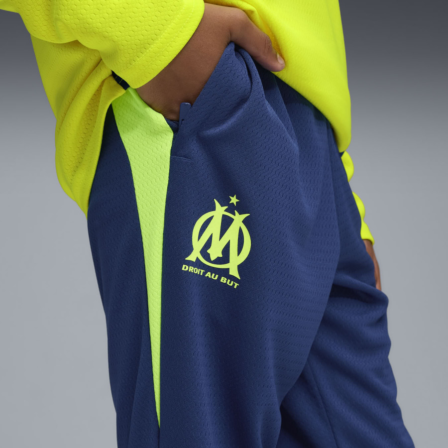 Pantalon survêtement junior OM bleu jaune