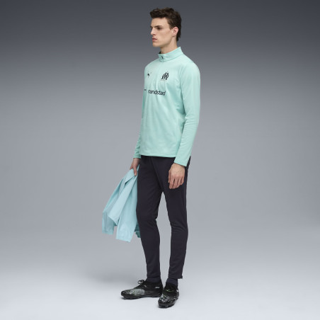 Sweat zippé OM warm bleu