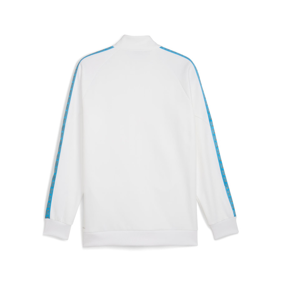 Veste survêtement OM King blanc bleu