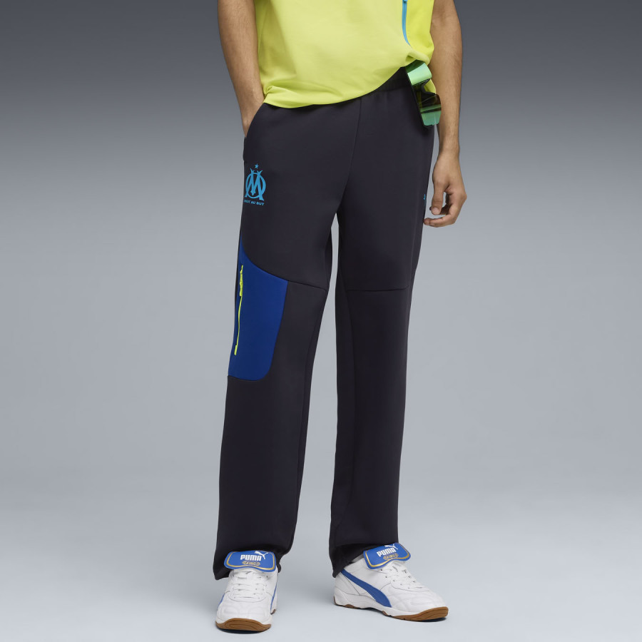 Pantalon survêtement PUMATECH Fleece noir bleu