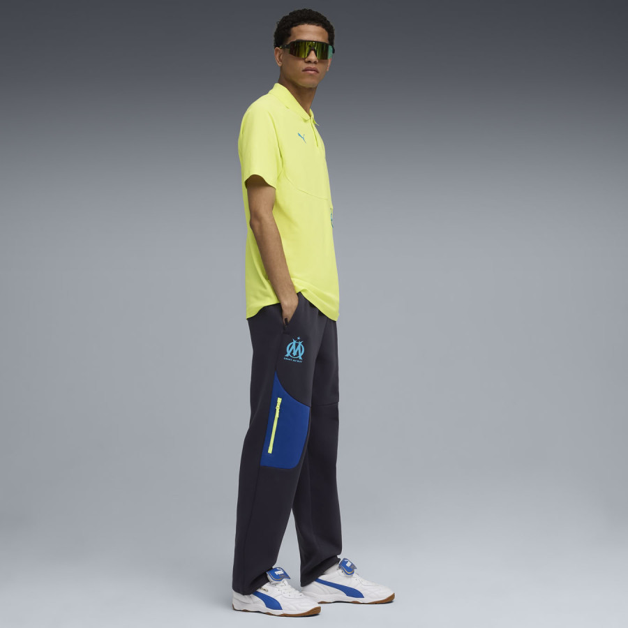 Pantalon survêtement PUMATECH Fleece noir bleu