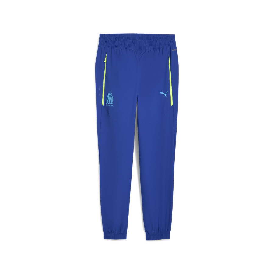 Pantalon survêtement OM PUMATECH Woven bleu jaune