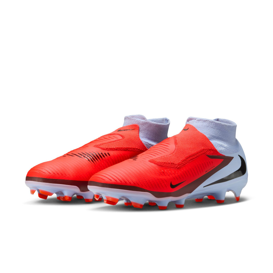 Nike Phantom 6 montante Pro FG gris rouge