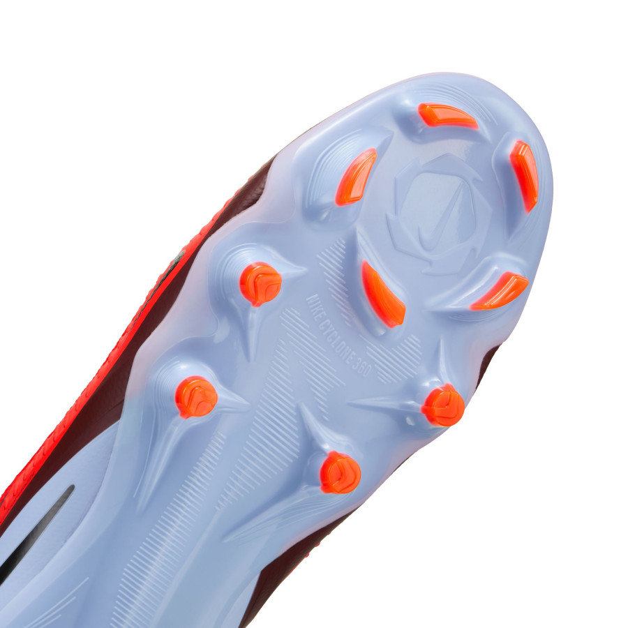 Nike Phantom 6 montante Pro FG gris rouge
