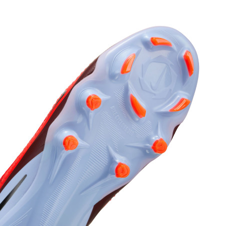 Nike Phantom 6 montante Pro FG gris rouge