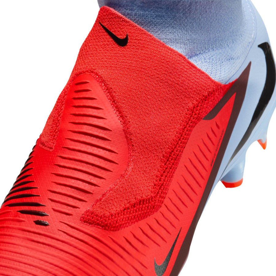 Nike Phantom 6 montante Pro FG gris rouge
