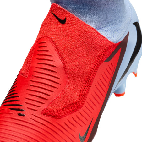 Nike Phantom 6 montante Pro FG gris rouge