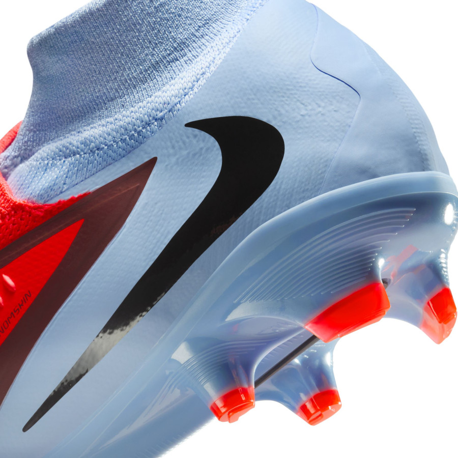 Nike Phantom 6 montante Pro FG gris rouge