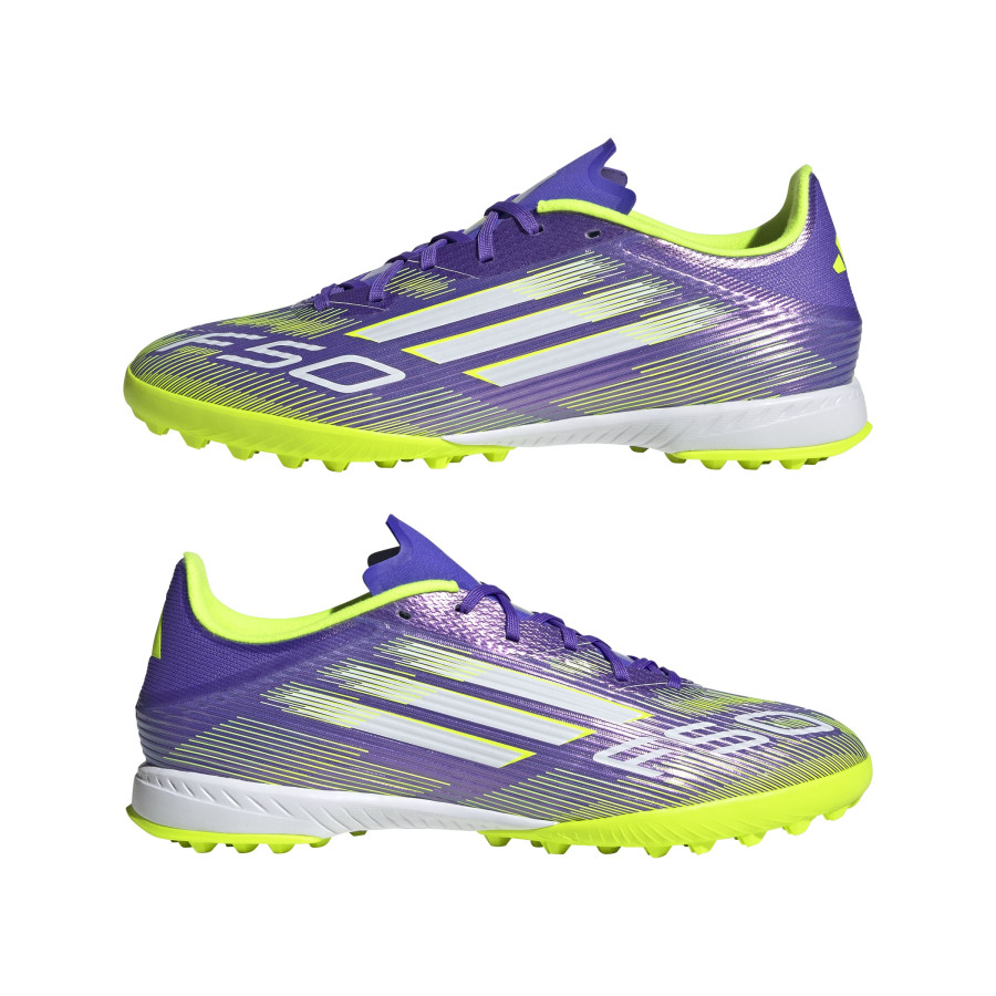 adidas F50 League Turf violet jaune