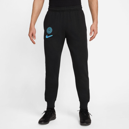 Pantalon survêtement Inter Milan molleton noir bleu