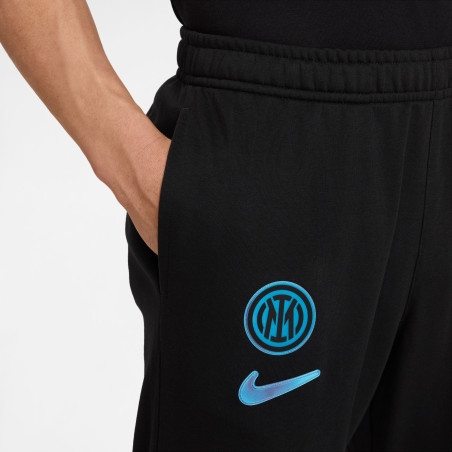 Pantalon survêtement Inter Milan molleton noir bleu