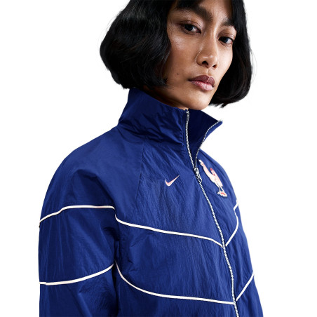Veste survêtement Femme Equipe de France woven bleu