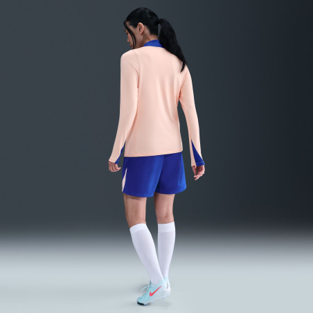 Sweat zippé Femme Equipe de France rose bleu