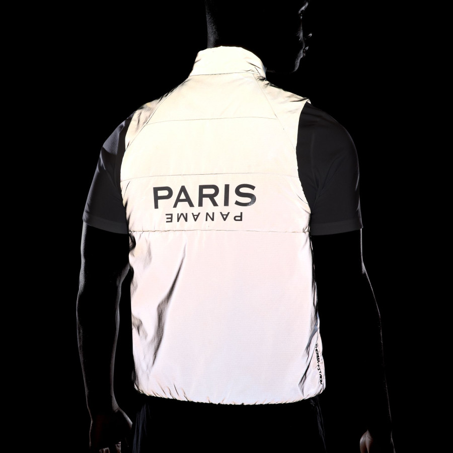 Doudoune sans manches PSG gris