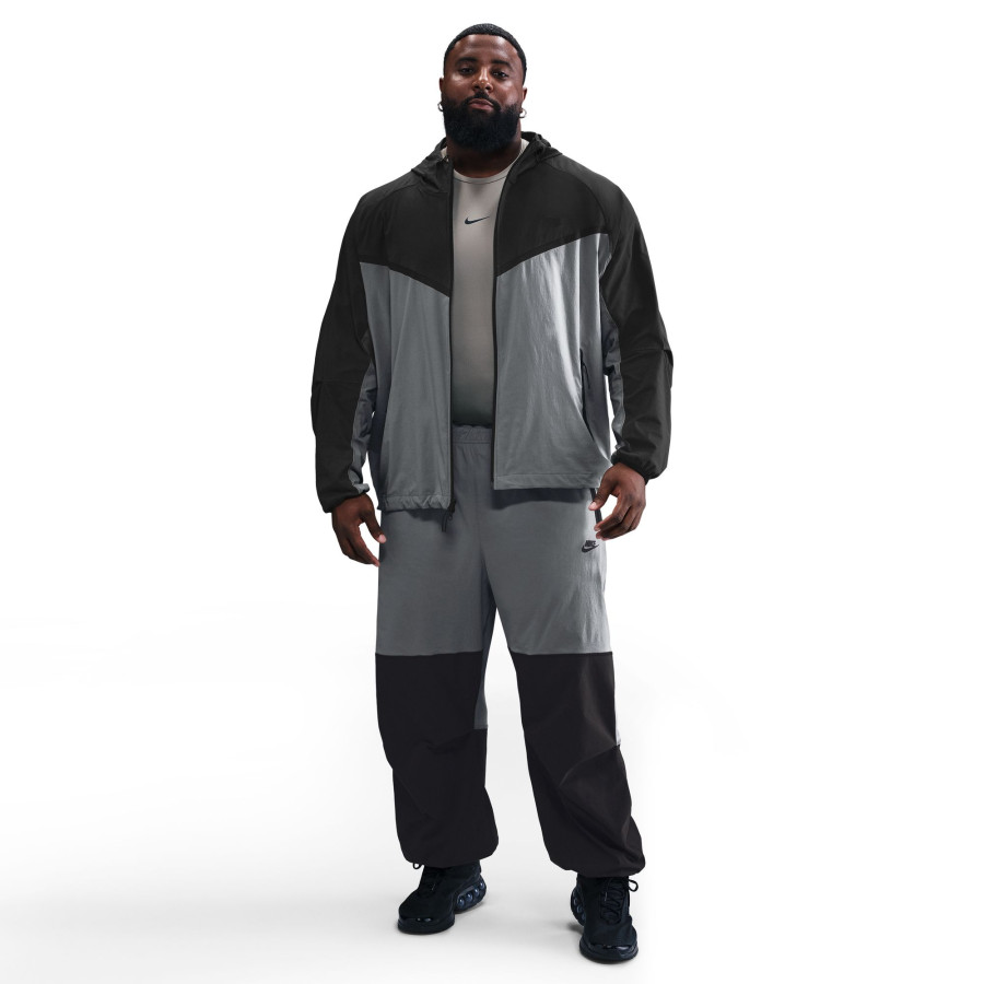 Veste survêtement Nike Tech Woven noir gris