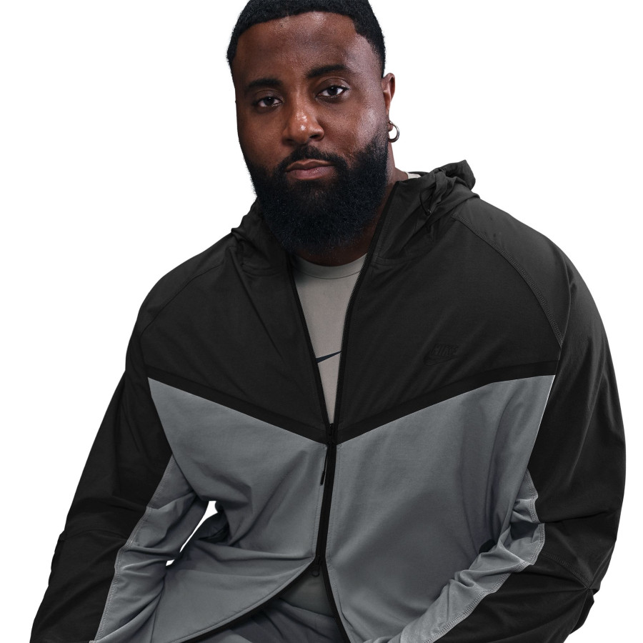 Veste survêtement Nike Tech Woven noir gris