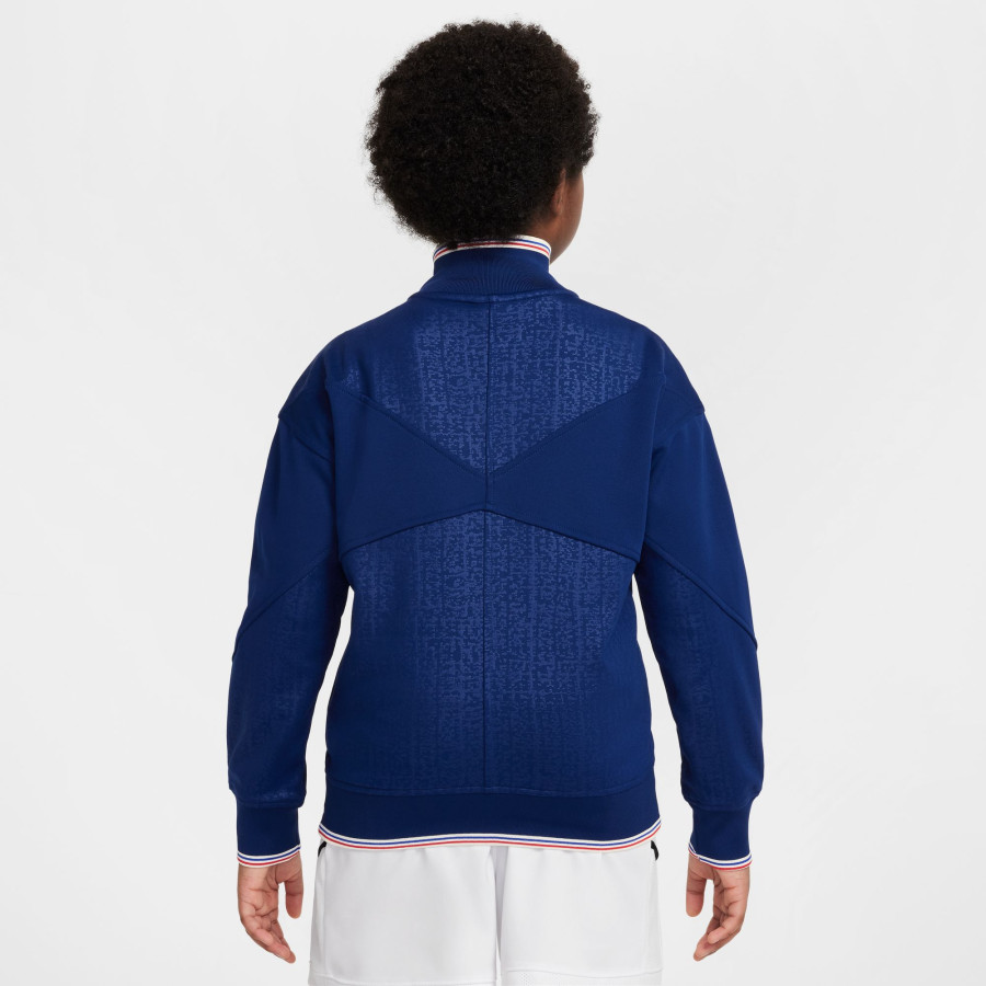 Veste survêtement junior Equipe de France Academy bleu