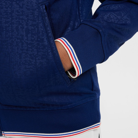Veste survêtement junior Equipe de France Academy bleu