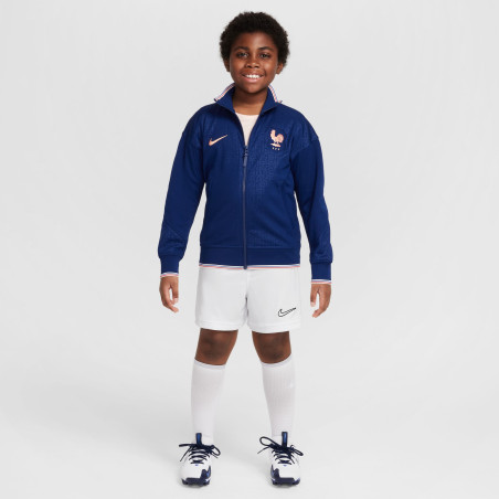 Veste survêtement junior Equipe de France Academy bleu
