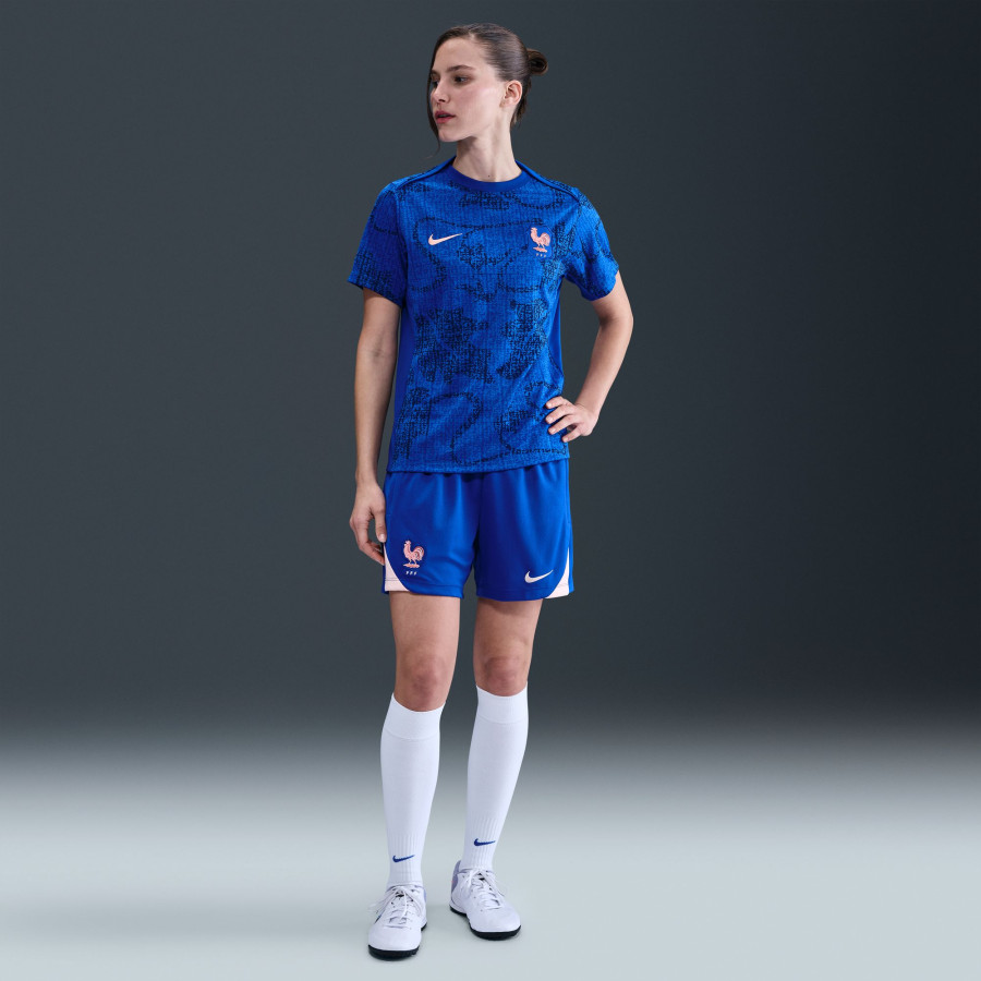 Maillot avant match Femme Equipe de France Academy bleu