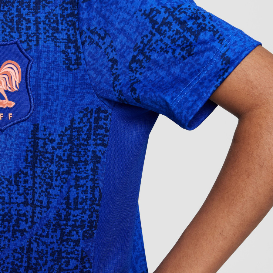 Maillot avant match junior Equipe de France Academy bleu
