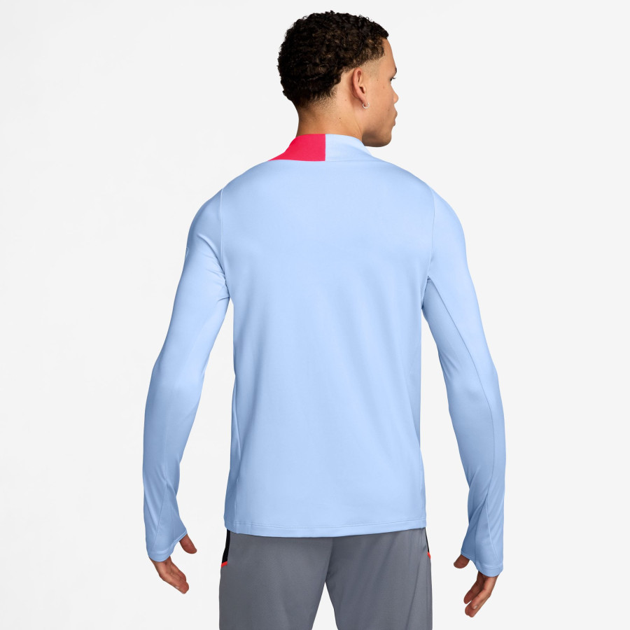 Sweat zippé Nike Strike T90 bleu rouge