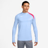 Sweat zippé Nike Strike T90 bleu rouge