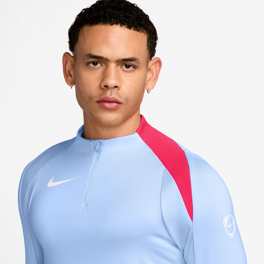 Sweat zippé Nike Strike T90 bleu rouge