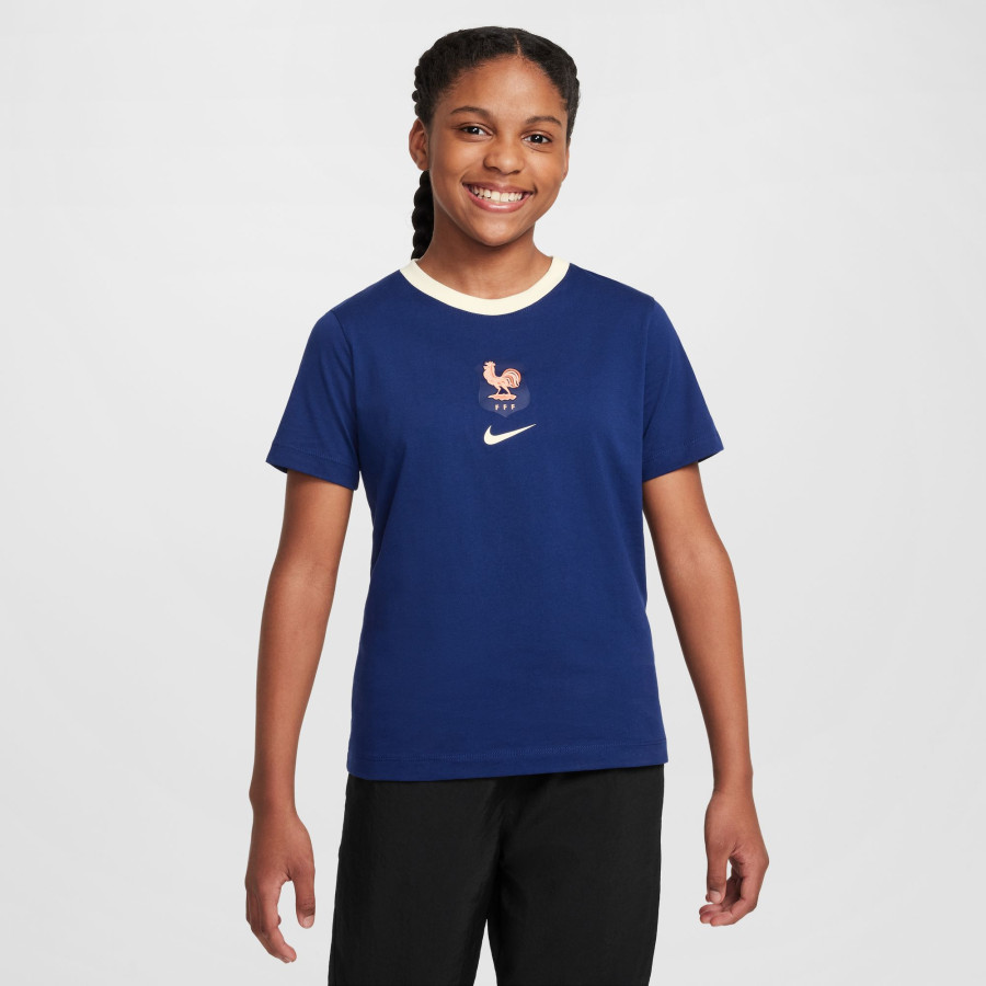 T-shirt junior Equipe de France bleu