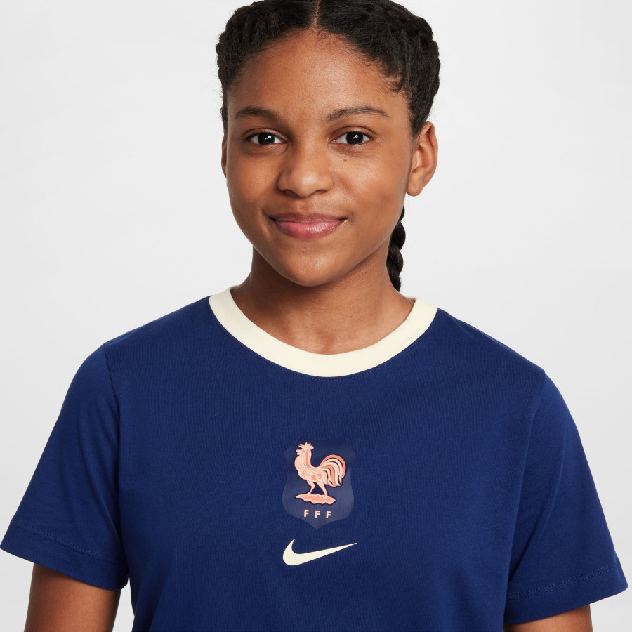 T-shirt junior Equipe de France bleu
