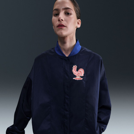 Veste bomber Femme Equipe de France 2025 bleu