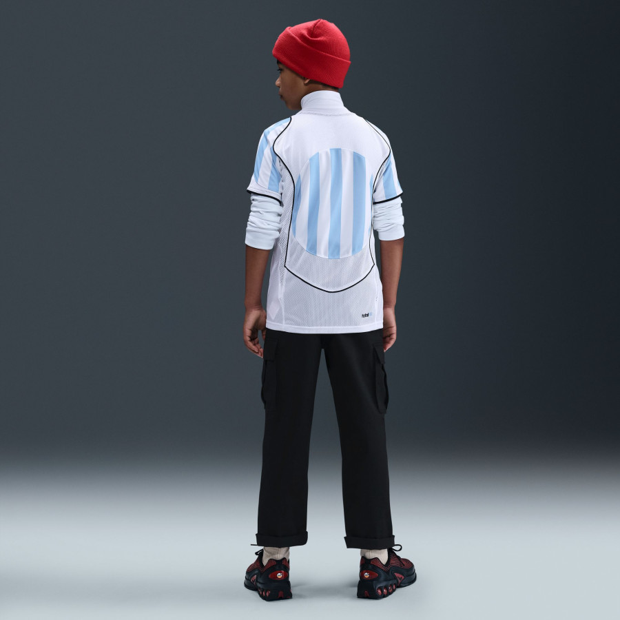 Maillot junior Nike T90 blanc bleu