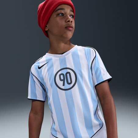 Maillot junior Nike T90 blanc bleu
