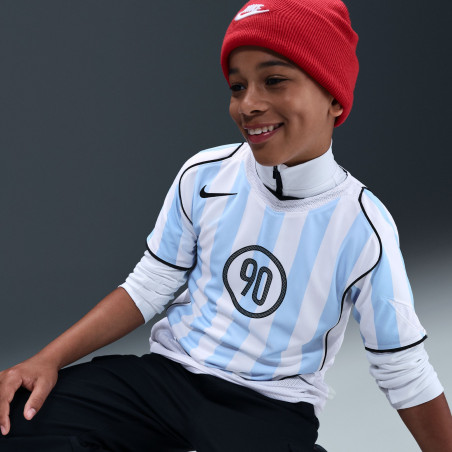 Maillot junior Nike T90 blanc bleu