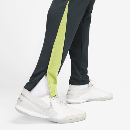 Pantalon survêtement Nike Therma-Fit gris jaune