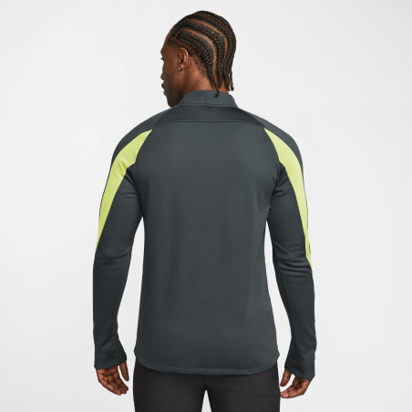 Sweat zippé Nike Therma-Fit gris jaune