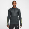 Sweat zippé Nike Therma-Fit gris jaune