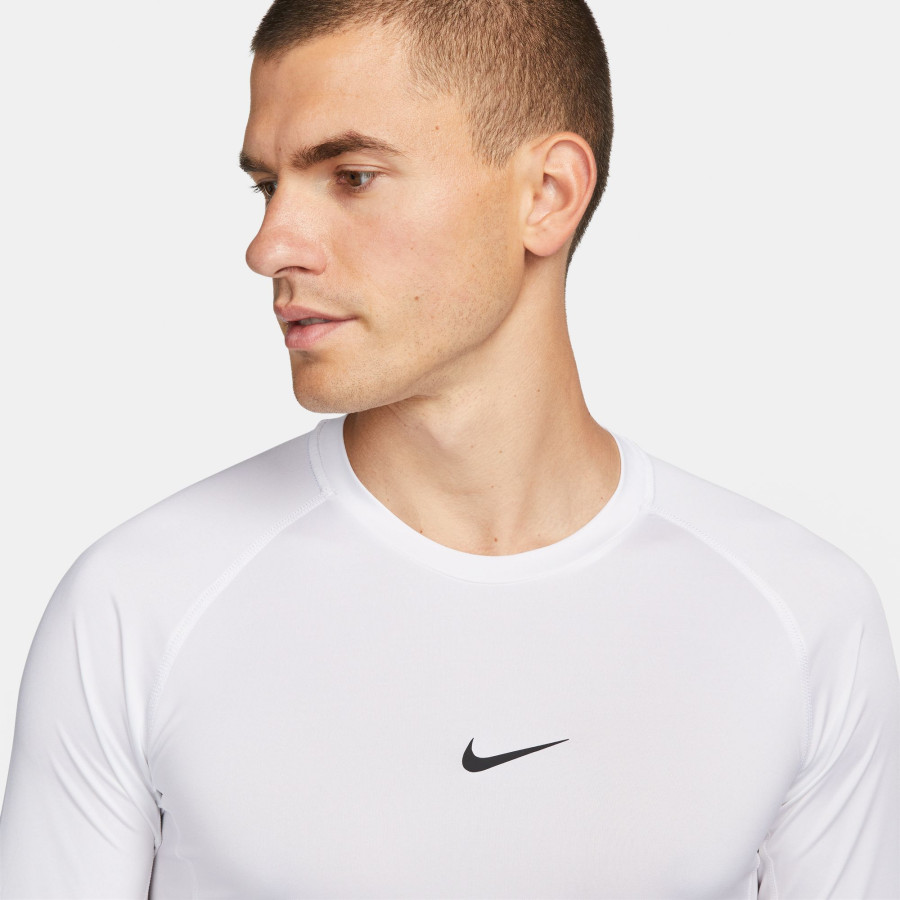 Sous-maillot manches longues Nike Pro blanc
