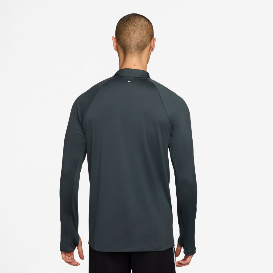 Sweat zippé Nike Therma-Fit gris jaune
