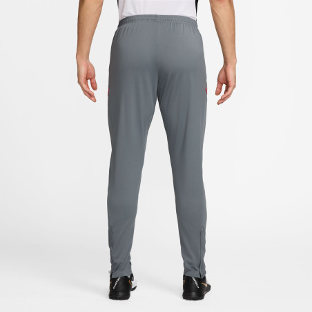 Pantalon survêtement Nike Academy gris rouge